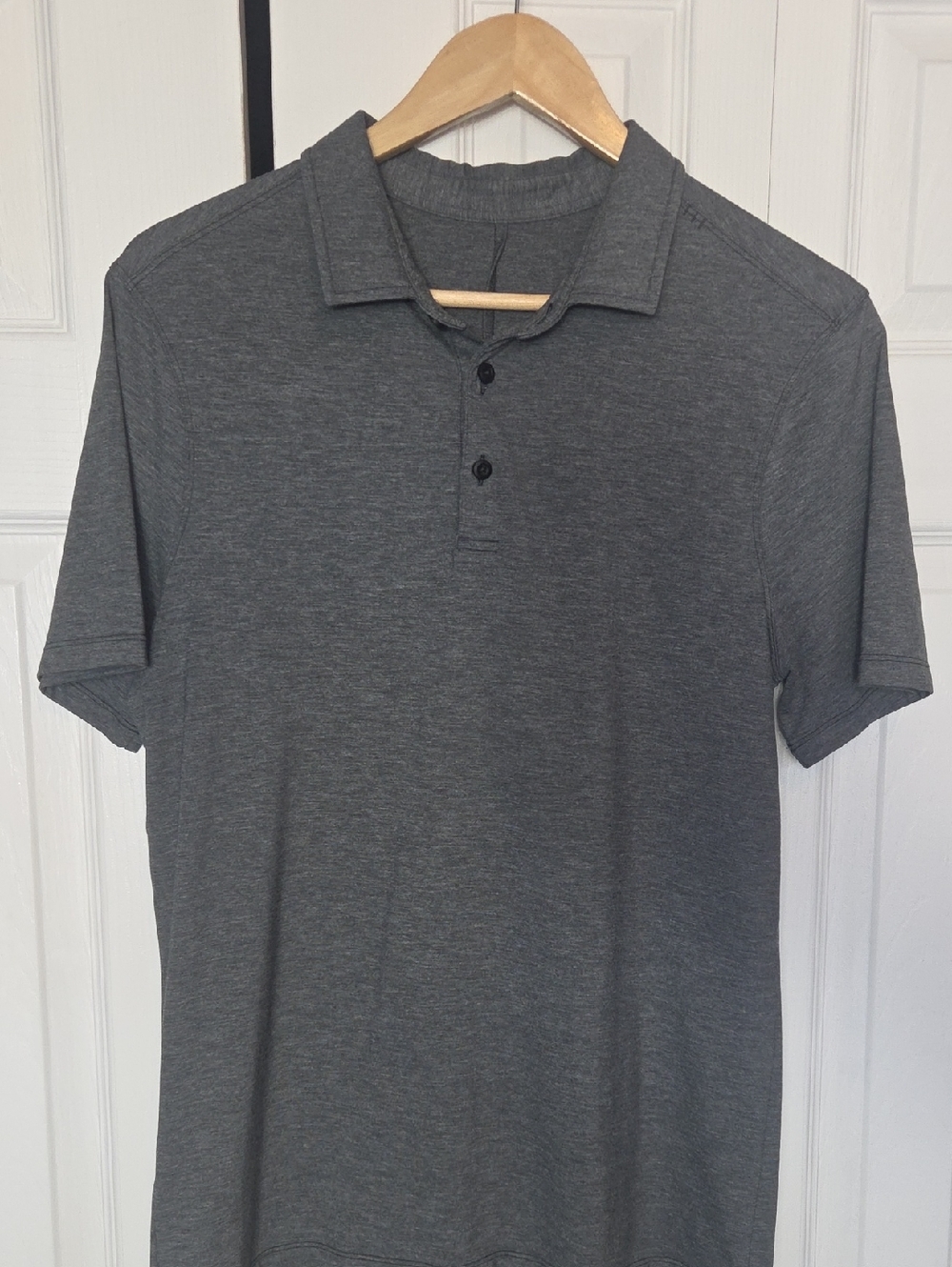 lululemon athletica Men's Heathered Dark Gray Polo